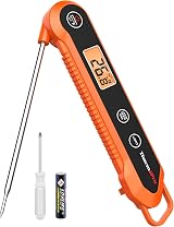 ThermoPro TP03H Meat Thermometer IPX6 Waterproof Foldable Probe LCD Backlight