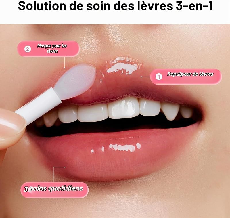 PDRN Collagen Lip Mask Glazed Jelly 0.38 fl oz | Korean Lip Butter Balm Overnight Sleeping Mask Hydrating Care Moisturizer Treatment for Flakey, Dry Lips — photo 7 sur 8