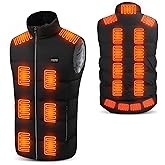Zorpupoa Heated Vest for Men Women, Lightweight Rechargeable Electric Heating Vest, Washable USB Electric Heated Jackets Coat