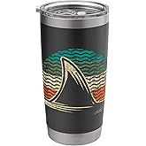 Retro Shark Tail - Marine Biologist Shark Lovers Wildlife Stainless Steel Insulated Tumbler