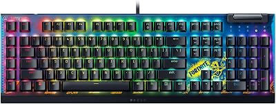 Razer BlackWidow V4 X Fortnite Edition Mechanical Keyboard Yellow Switches