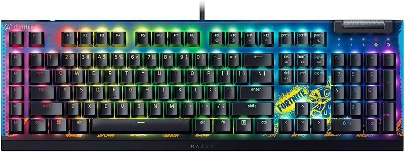 Razer BlackWidow V4 X Fortnite Edition Mechanical Keyboard Yellow Switches