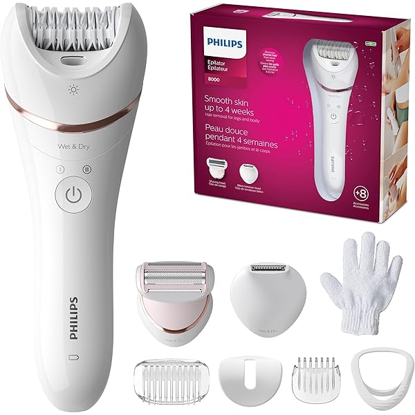 Amazon.com: Philips 飛利浦臉部除毛器5000 系列,女性個人美容器