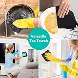 VIVOTE 4Packs Microfibre Cleaning Cloths 380gsm 30x30cm Black view 6