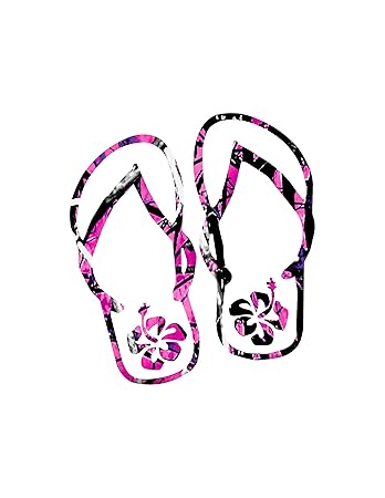 pink camo flip flops