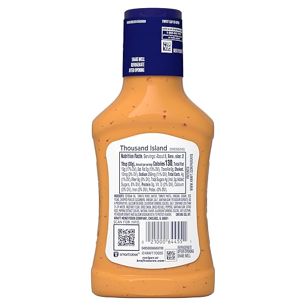 KRAFT THOUSAND ISLAND DRESSING, 8 FL OZ BOTTLE