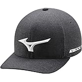 Mizuno Tour Delta Fitted Hat| Unisex Adult Cap | Heathered Charcoal | S-M