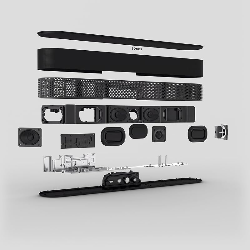Barre de Son compacte Beam (Gen 2) avec Dolby Atmos et contrôle Vocal - Noire