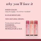 Burt's Bees Tinted Lip Balm Rose 4.25g Moisturising Lip Tint Shea Butter view 2