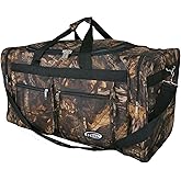 30" large Tree Camouflage Duffel Bag (Black Trim)