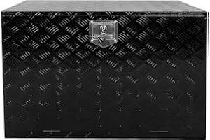 COOLBAG 36 Inch Underbody Truck Tool Box Aluminum StorageToolBox,36" x 22" x 24" Organizer Box w/Lock and Keys For Pickup,Truck Bed, RV, Trailer,Heavy Duty Waterproof-Black