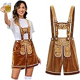 Populus Women Oktoberfest Lederhosen Outfit German October Festival Costume