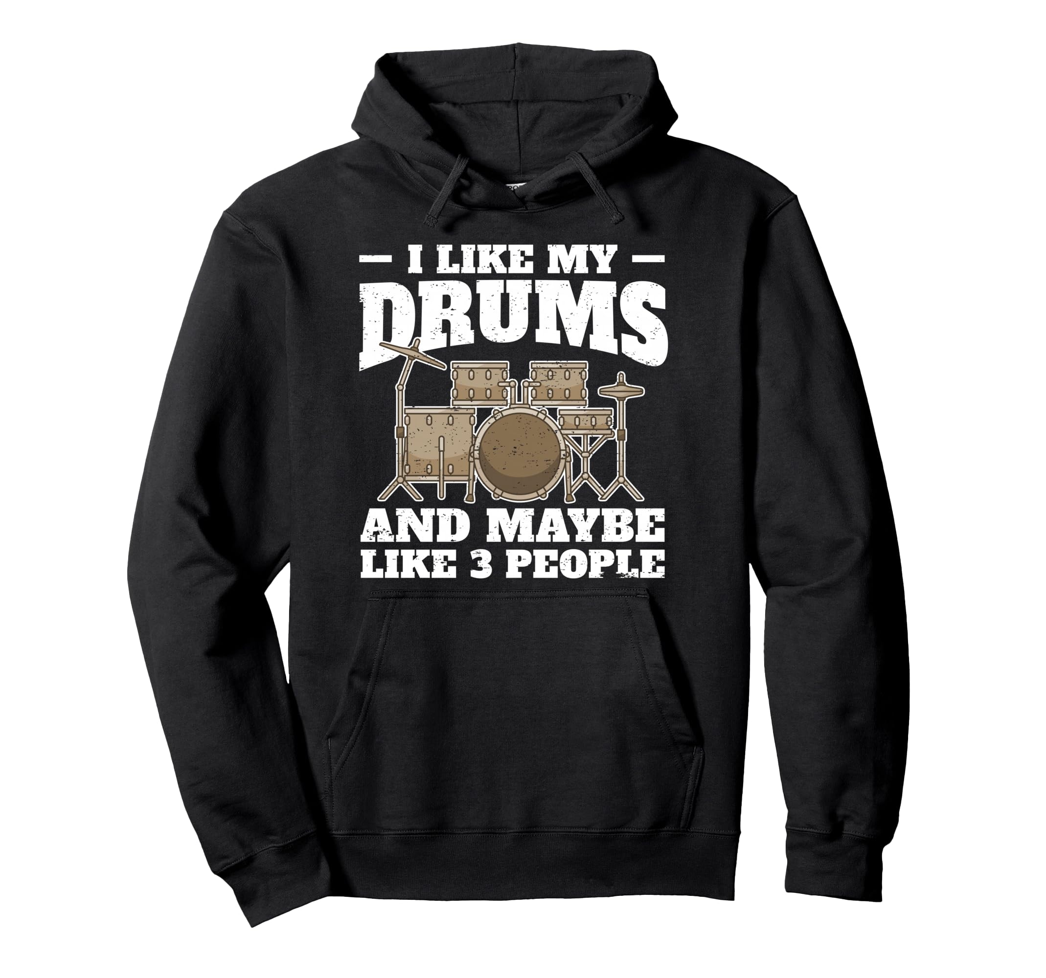 Ironic Drummer Percussion Saying Pullover Hoodie