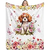Cavalier King Charles Blanket for Dog Lovers,Super Soft Throw Blanket for Girl Gift Ideas (Cavalier King Charles, 50 * 60in)