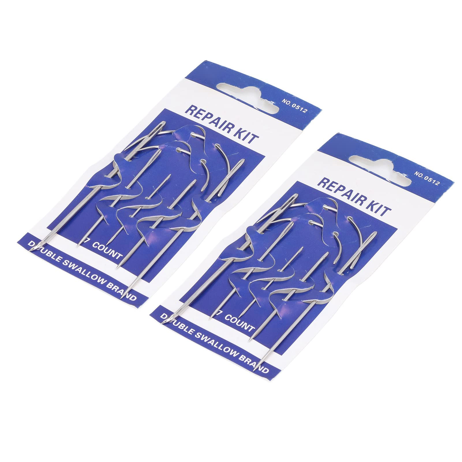 Leather Needle Kit, Leather Needle Kit, 2 Sets Leather Needles Kit Heavy Duty Hand Sewing Stitching Tool Kit for Carpet, Hand Quilting Needles