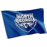 Desert Cactus University of North Georgia UNG Flag - 3 x 5 Feet Nighthawks Banner, Indoor/Outdoor Durable Fabric, 100% Polyester Design (Style 2a)