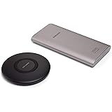 Samsung Original Power Up Bundle with QI Wireless Charger Pad and Ultra 10,000 mAH Power Bank, Fast Charging for QI Enabled Devices Compatibility includes Note 9, S8, S8+, S9, S9+, S10, S10+ and S10e