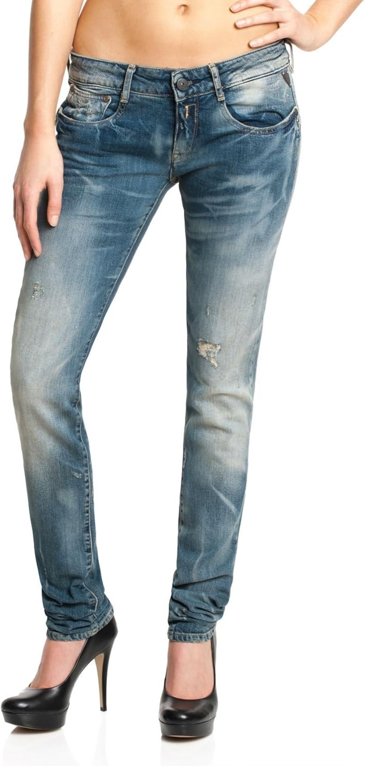 Replay Damen Jeans Niedriger Bund Radixes Skinny Fit WX640.000.419144