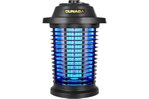 DUNAGA Bug Zapper Outdoor, Mosquito Zapper Indoor, Electric Fly Zapper, Fly Traps, Coverage of 1/2 Acre, 15W Light & 4200V Grid Fly Killer for Home, Backyard, Patio