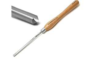 BMWOOD Cyro M2 HSS Bowl Gouge 3/8" Bowl Gouge (1/2" Dia.) with 12-1/2" Beech Handle for Woodlathe Chisels, Woodturning Tools.