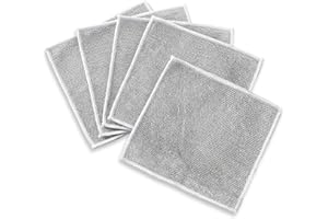 Multipurpose Scrubbing Cloths (5 Pack) - Non-Abrasive Metal Mesh for Dishes