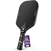 YVmove 16mm 18K T800 Carbon Fiber Pickleball Paddle, USAPA Approved | Raw Carbon Texture for Exceptional Spin, Enhanced Control &amp; Precise Shot Placement with Thermoformed Uni-body Construction