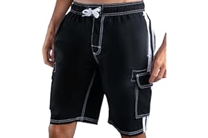 Kanu Surf Mens Barracuda Swim Trunks (Regular & Extended Sizes)