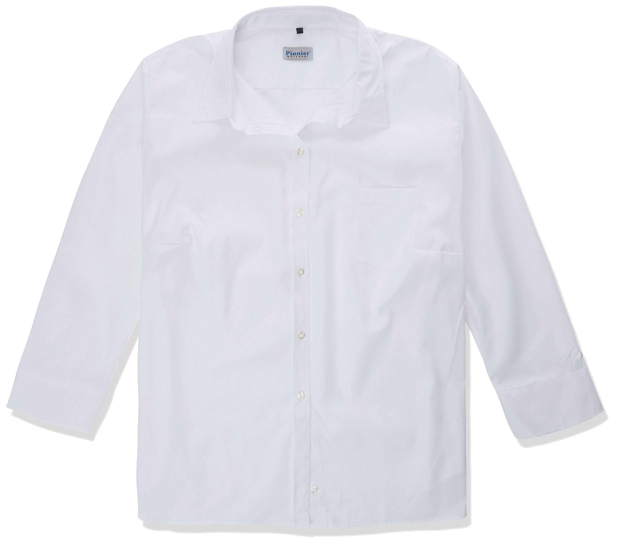 Pionier 8718-58 "Business Fashion" Blouse with Long Sleeve, White, Size 58