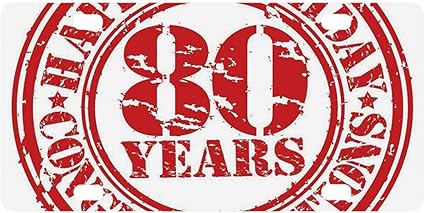 Amazon Com C Coaballa 80th Birthday Decorations Simple Classic