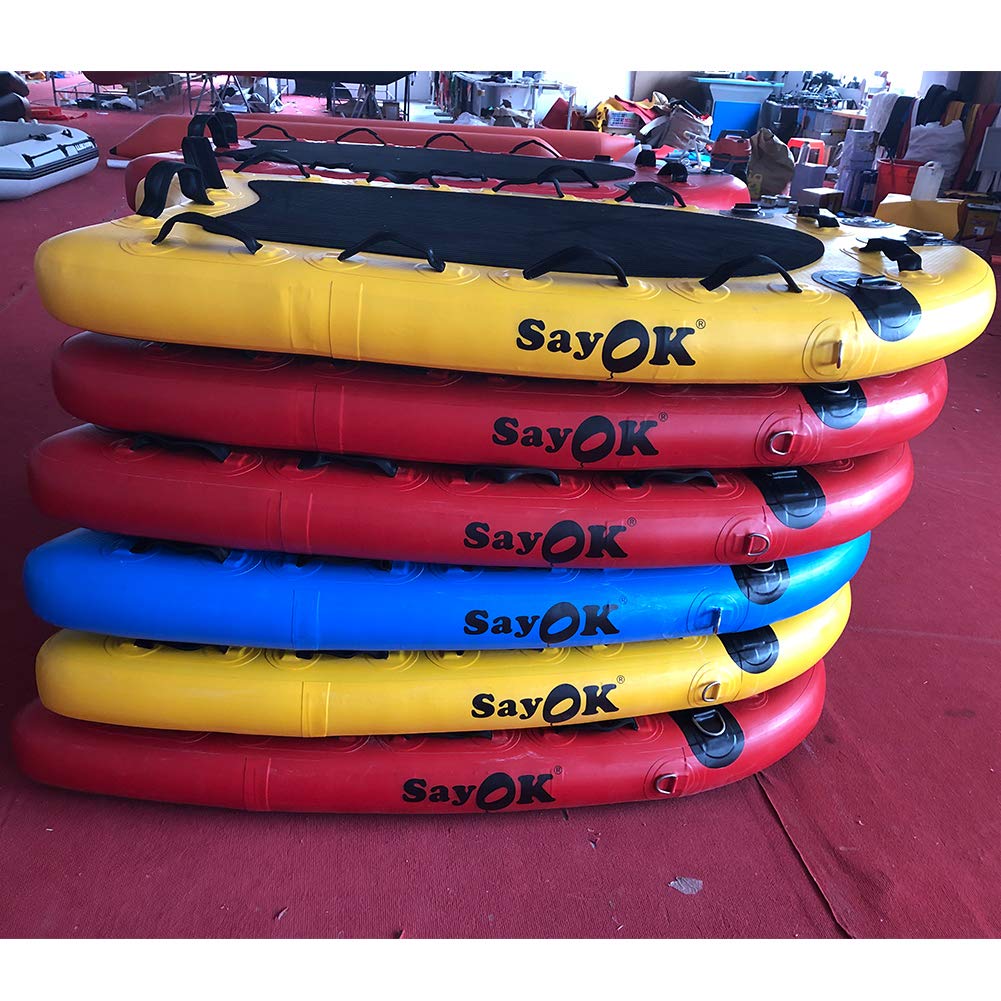 68.9 x 37.4 x 5.9 inches, 1Set Inflatable Rescue Board Inflatable Jet