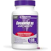Nutramax Cosamin DS Joint Supplement, Glucosamine Chondroitin, 108 Capsules | Clinically Proven in Published Studies, Trademarked Glucosamine and Chondroitin for Joint Support, Third Party Tested