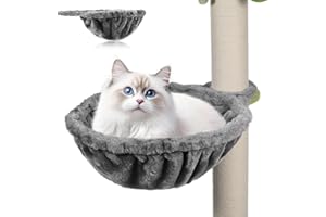 IMIKEYA Large Cat Tree Hammock 30cm Soft Deep Basket for Cat Tower Replacement Parts Hanging Round Cat Bed Attachment for Ind