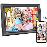 FRAMEO WiFi Digital Picture Frame 10.1 Inch Digital Photo Frame, 16GB Storage, Auto-Rotate,IPS Touch Screen,Wall-mountable, E
