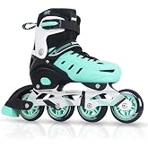 MammyGol Adults Adjustable Inline Skates, Safe and Durable Roller Skates with Giant Wheels, High Performance Professional Skates for Men Women Youth