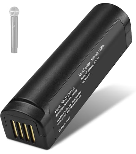 Amazon.com: BORNMIO Replacement Battery for SHURE GLX-D Digital