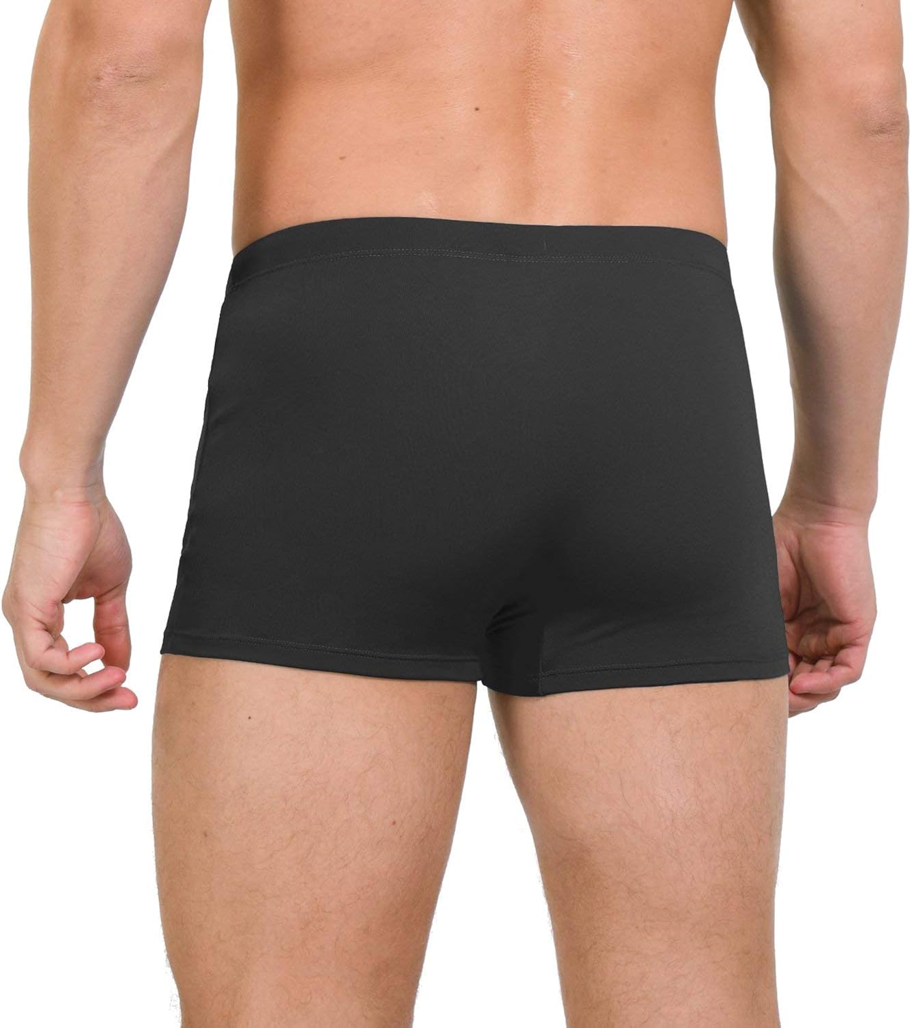 BALEAF Men's Athletic Swim Jammers PBT Durable Square Leg Briefs Training Swimsuit: Clothing