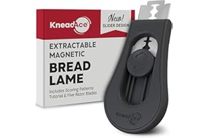 KNEADACE Upgraded Extractable & Magnetic Bread Lame - Professional Sourdough Scoring Tool for Sourdough Bread & Baguette Maki