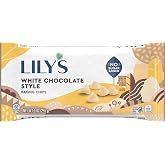 LILY'S White Chocolate Style No Sugar Added, Baking Chips Bags, 9 oz (3 Count)