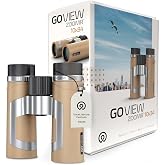 ZOOMR 10x34 Binoculars for Adults, BAK4 Prism - Light Brown