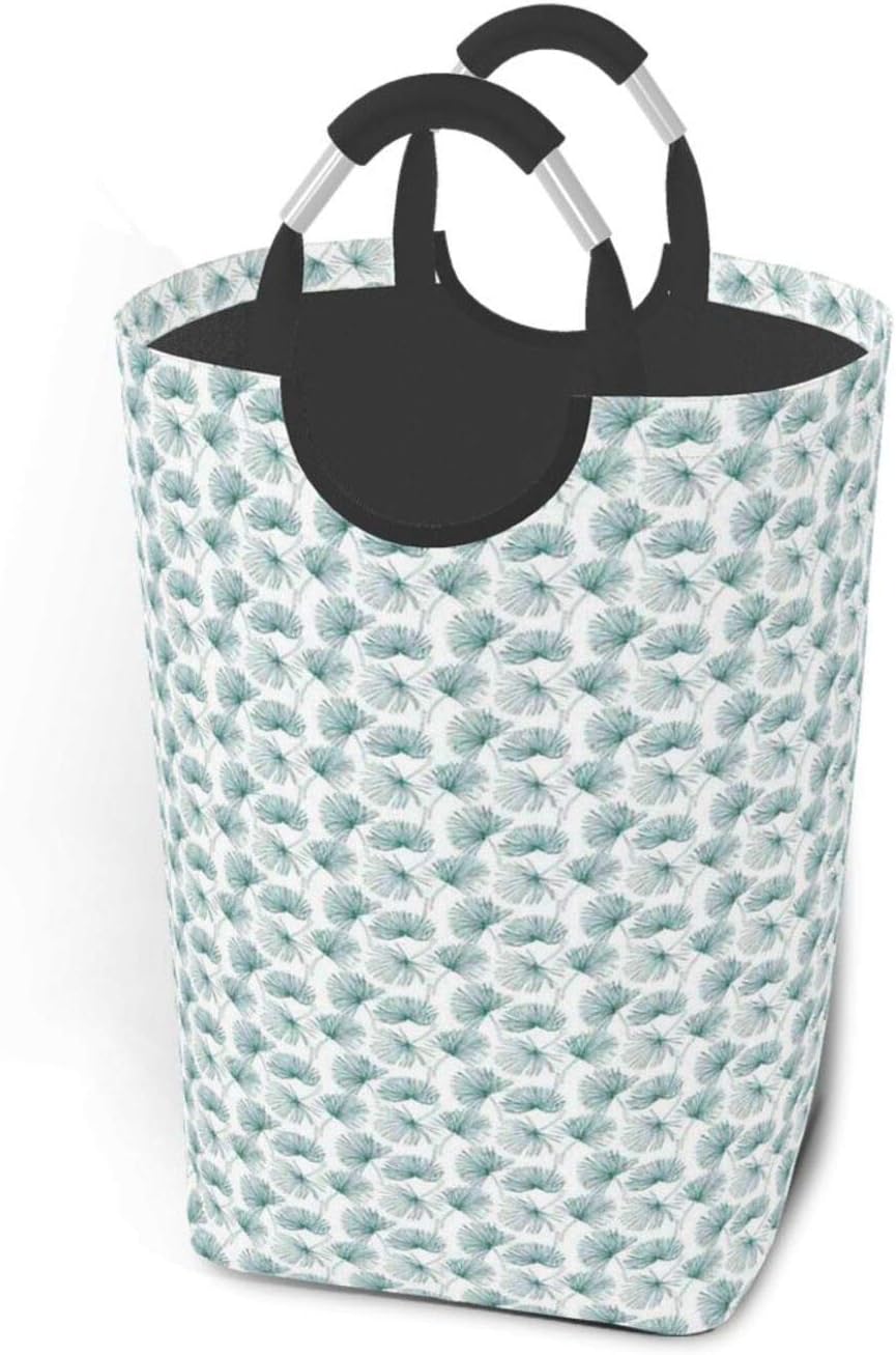 SURERUIM Bolsa de lavandería,Patrón de Selva Tropical con Hojas de