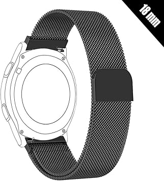 Shellong Correa de Acero Inoxidable para Reloj Huawei Watch ...