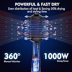 Blow Hair Dryer Brush One-Step Hot Air Brush and