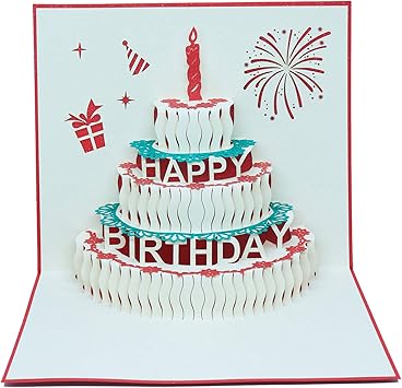 Amazon Ojsensai 切り絵立体バースデーケーキ 誕生日カード レッドグリーティングカード 手作り オリジナル バースデーケーキ3d Pop Up Card プレゼント 封筒付き メッセージカード付き グリーティングカード 文房具 オフィス用品 Amazon Ojsensai 切り絵立体バースデーケーキ 誕生日カード レッドグリーティングカード 手作り オリジナル バースデーケーキ3d Pop Up Card プレゼント 封筒付き メッセージカード付き グリーティングカード 文房具 オフィス用品