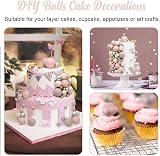LARDUX 45 PCS Nude Ball Cake Toppers - Mini Balloon Cupcake Insert DIY view 6