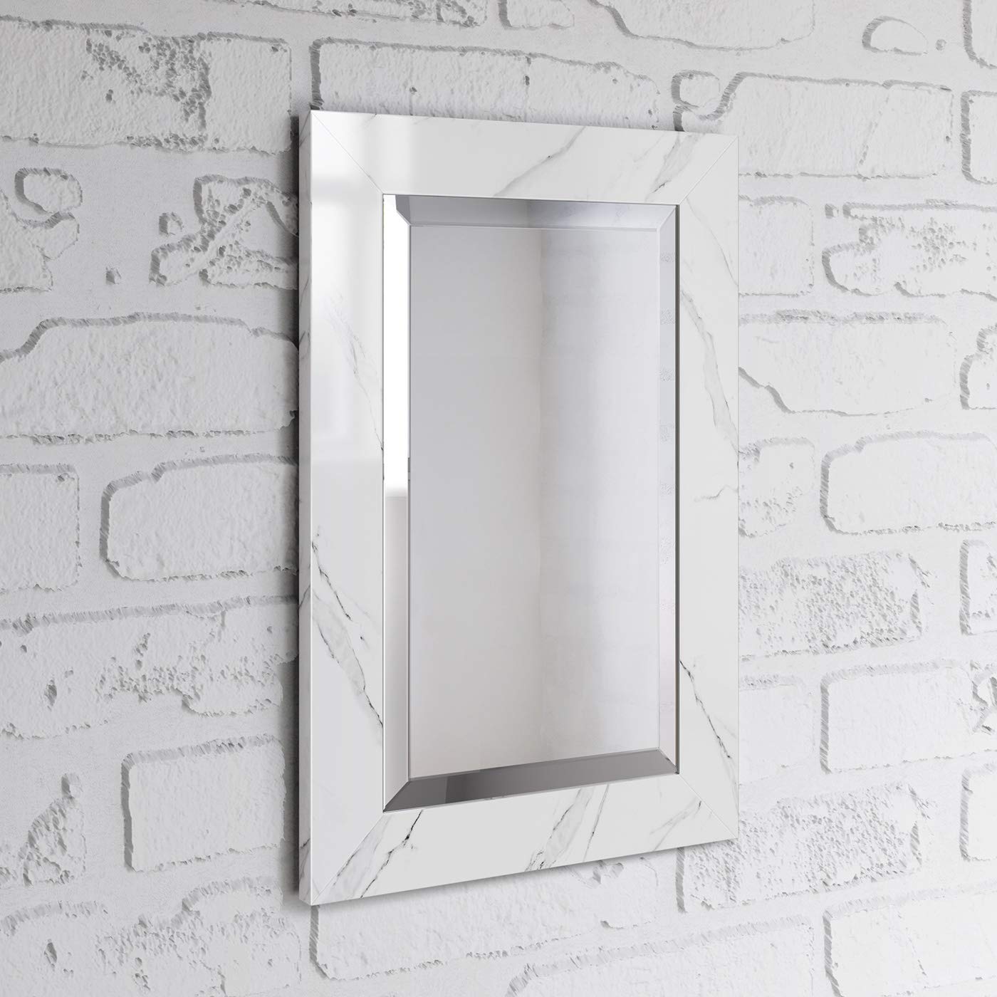 Marble Framed Mirror 300 x 450 Amazon.co.uk DIY & Tools