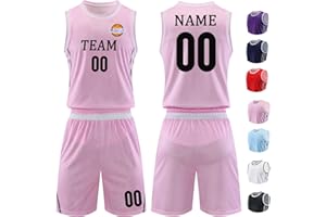 Custom Basketball Team Jersey with Number Personalized Your Own Basketball Jersey with Name for Kid Adult