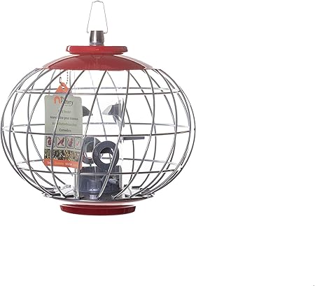 Amazon Com The Nuttery Held04r Helix Seed Bird Feeder Red