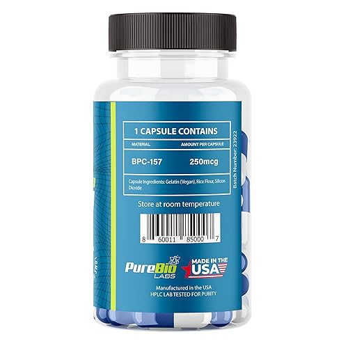 Pure Bio Labs BP-C157 Peptide Compound Pro for Enhanced Muscle Repair & Gut  Health Support - 250mcg, USA Made Supplement, 60 Capsules (1 Bottle) in  Kenya | Whizz Post-Workout & Recovery