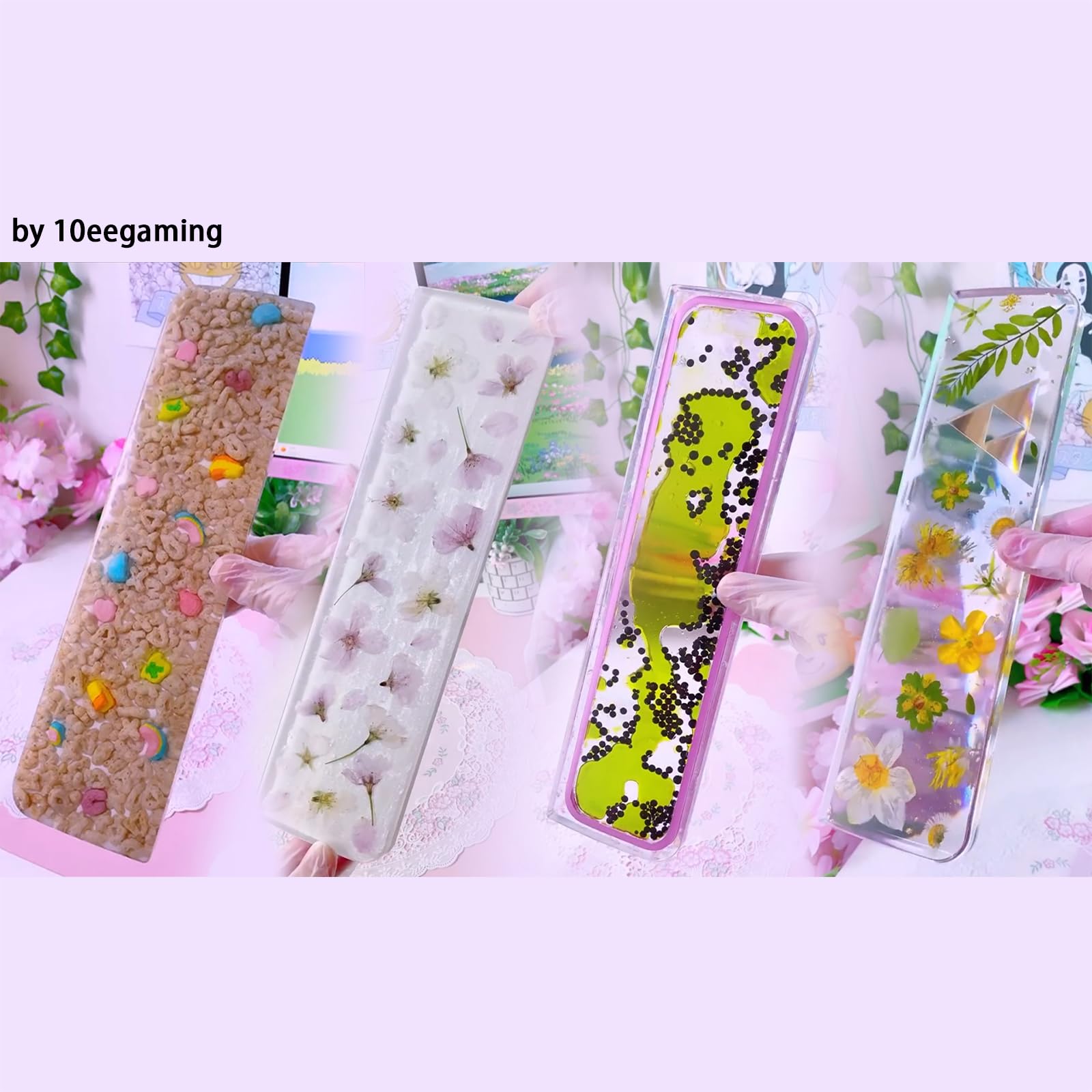 Keyboard Wrist Rest Epoxy Resin Silicone Mold 11.8x3.14x0.75inch