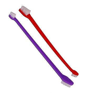 Dogspot Dog's Dental Brush (Multicolour) -Set of 2